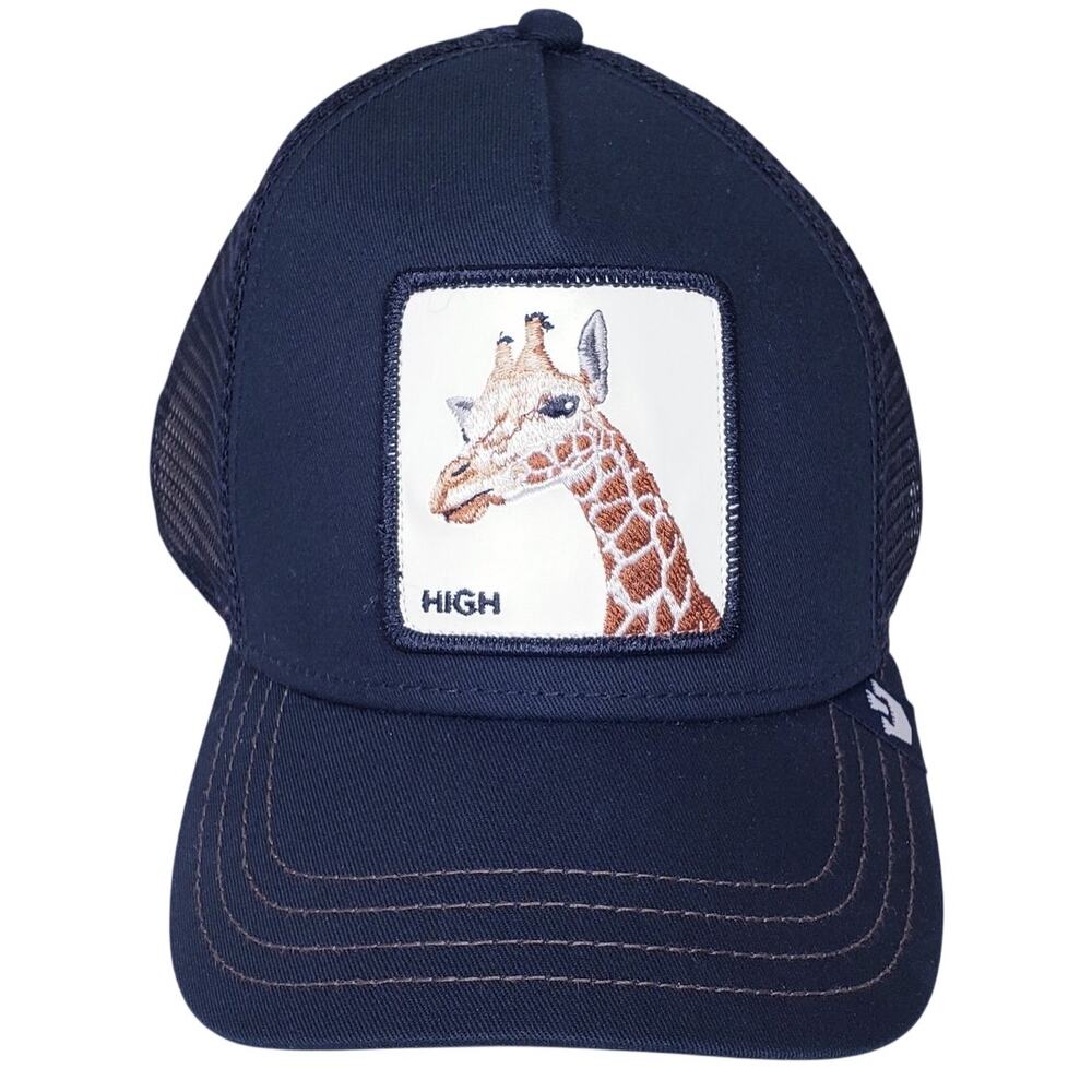 NWOT THE FARM GOORIN BROS. High Giraffe Trucker Snapback Baseball Cap Black OSFM